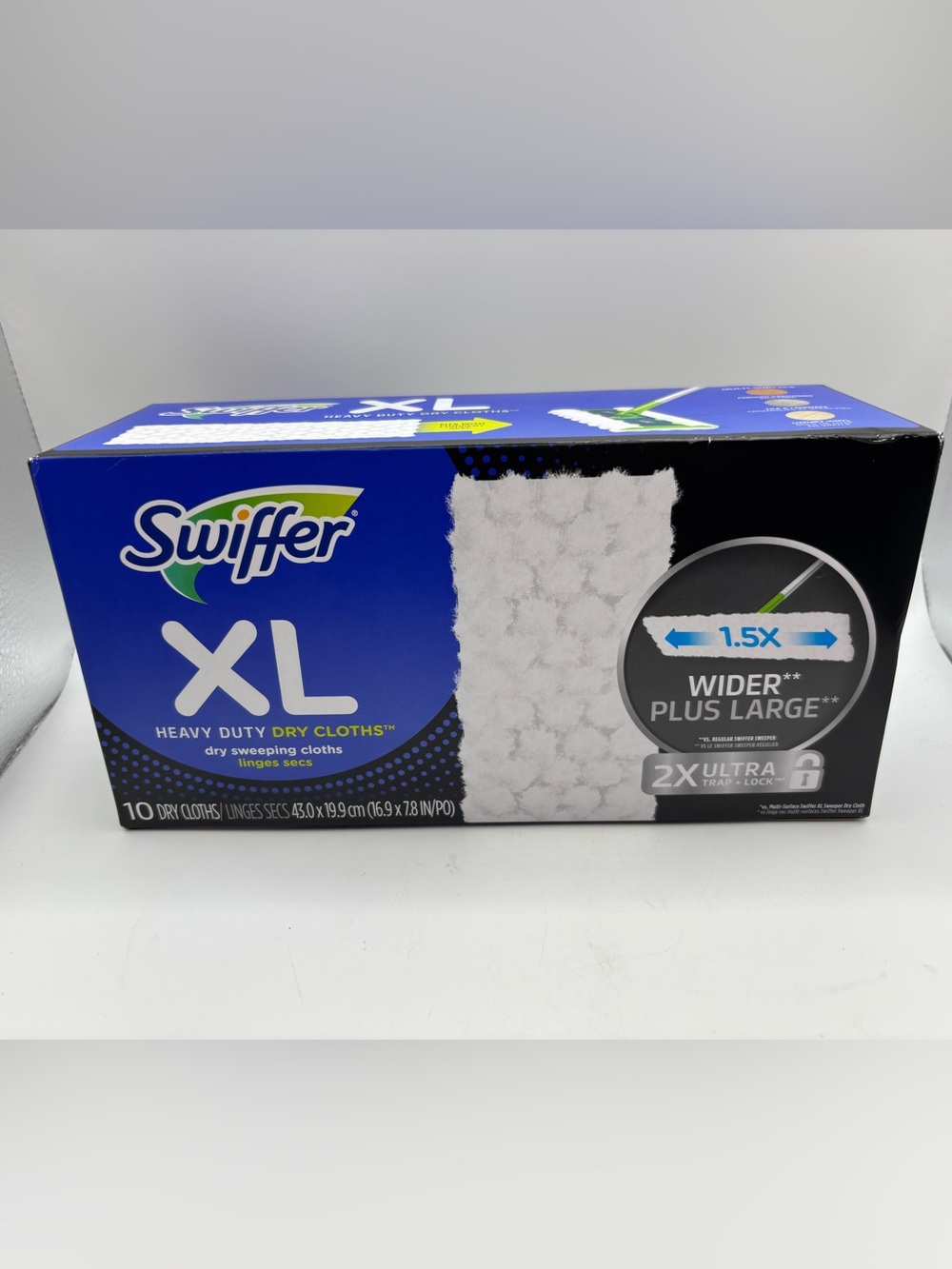 New Swiffer XL HEAVY DUTY Dry Cloths Pad Refills 10 Ct. All Types of Floors